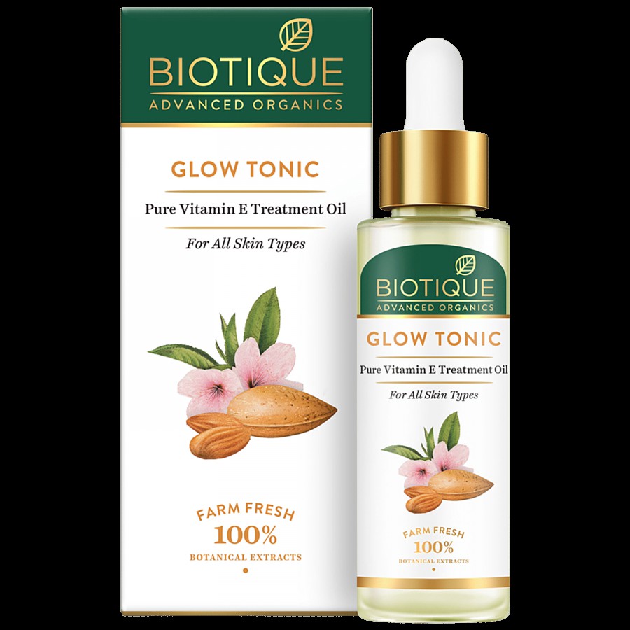 BIOTIQUE Glow Tonic - Pure Vitamin E Treatment Oil