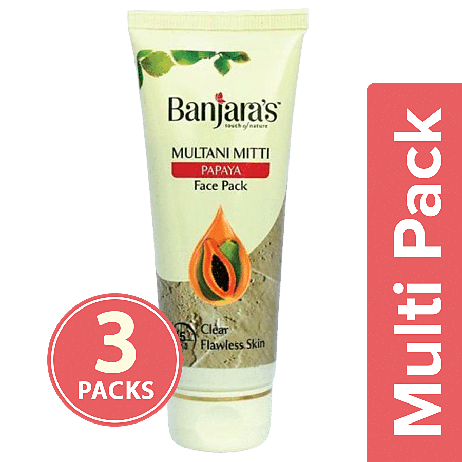 Banjara's Multani Mitti + Papaya Face Pack