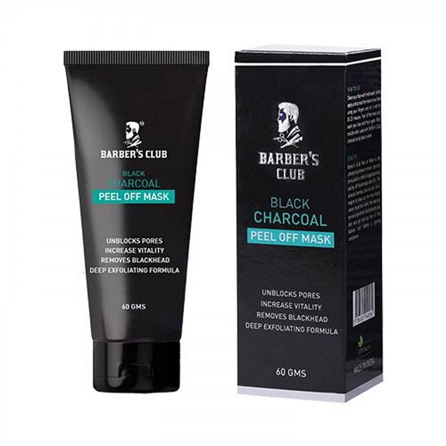 Barber's Club Black Charcoal Peel Off Mask - Ultimate Blackhead Remover