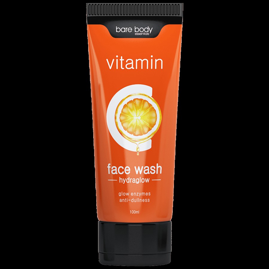 Bare Body Essentials Vitamin C Hydraglow Face Wash - With Glow Enzymes