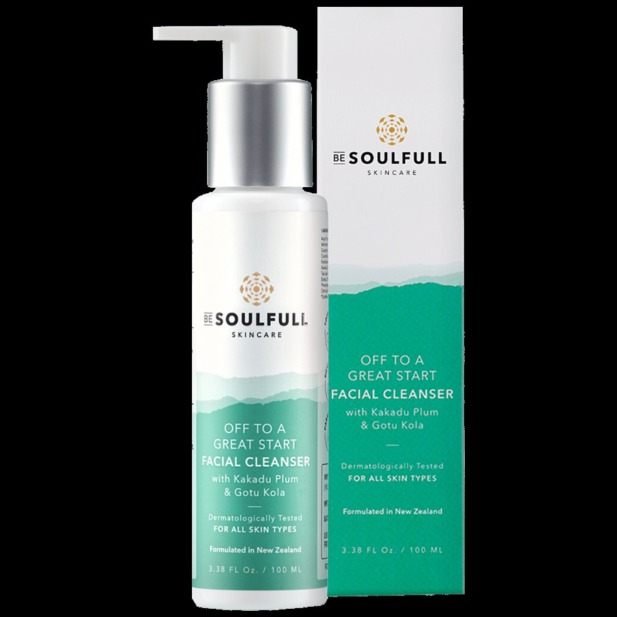 Be Soulfull Facial Cleanser - With Kakadu Plum & Gotu Kola