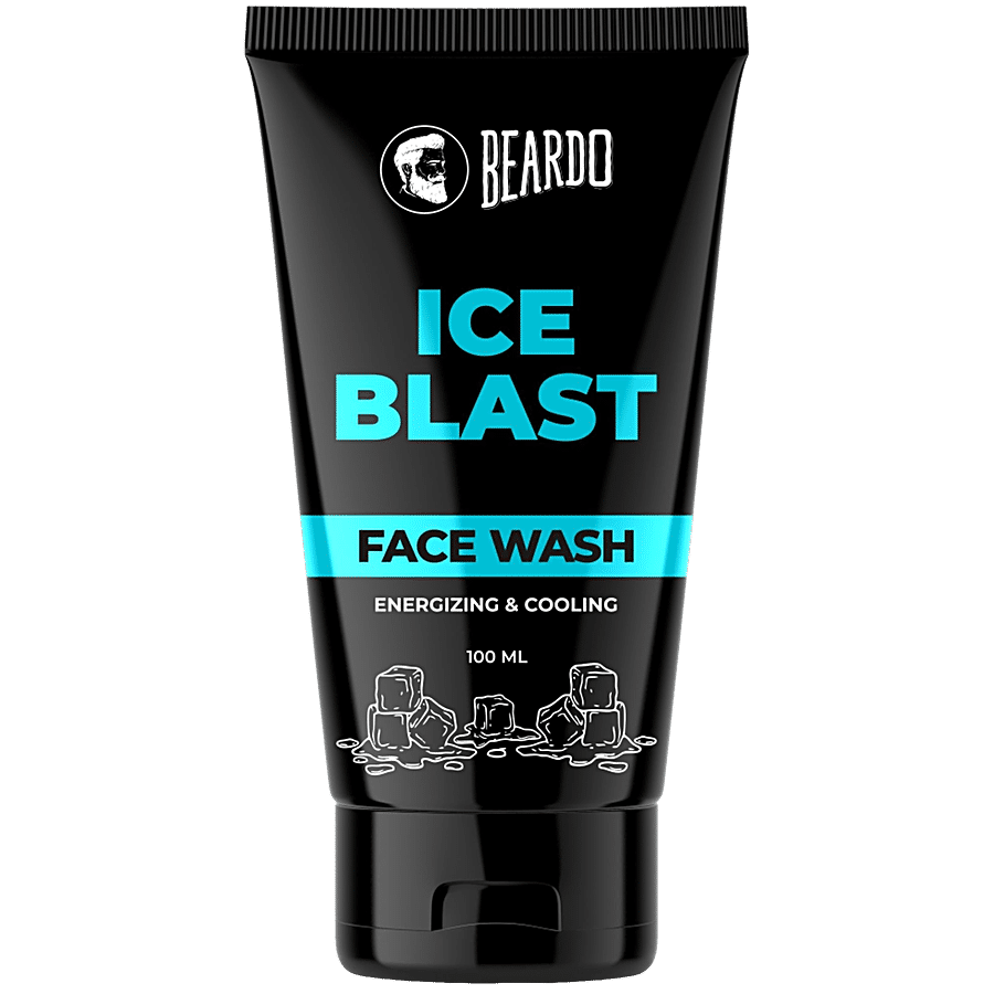 Beardo Ice Blast Face Wash - Energizing & Cooling