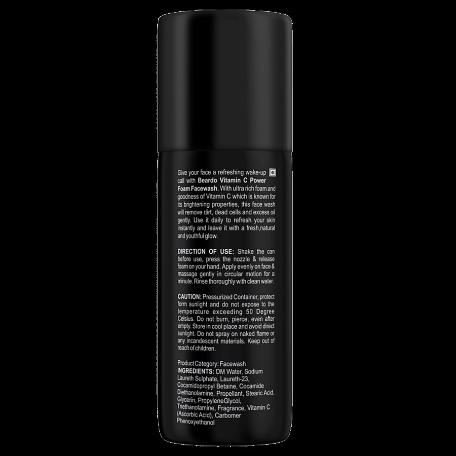 Beardo Vitamin C Power Foam Face Wash - Skin Brightening