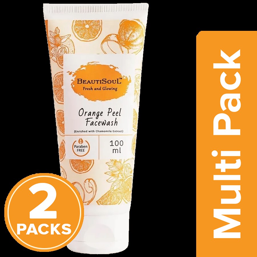 Beautisoul Orange Peel Face Wash - Chamomile Extract