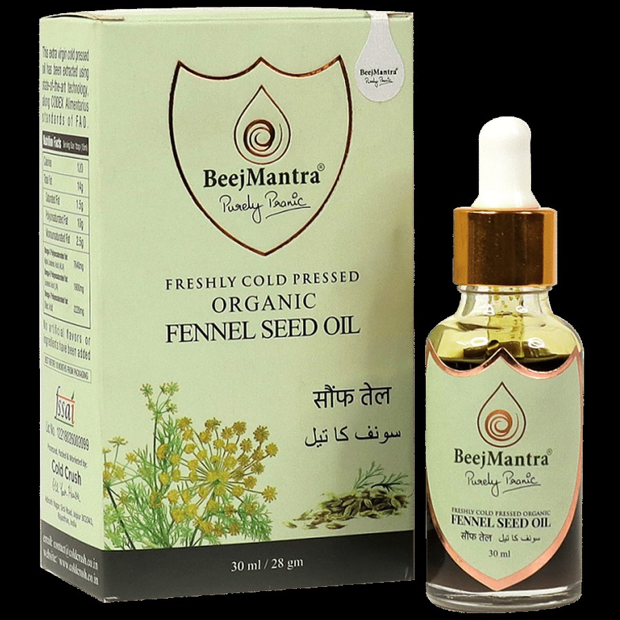 BeejMantra Fennel Seed Oil - Organic