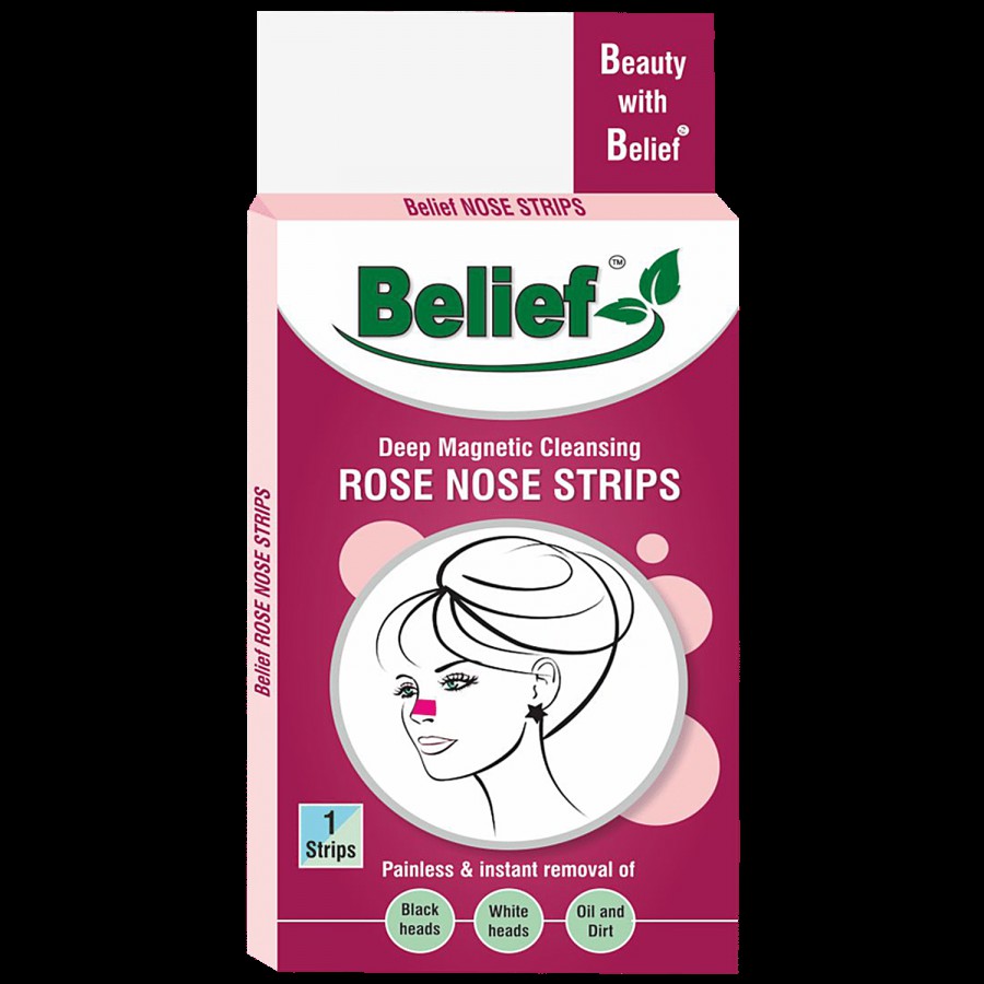 Belief Rose Nose Strips - Deep Cleansing