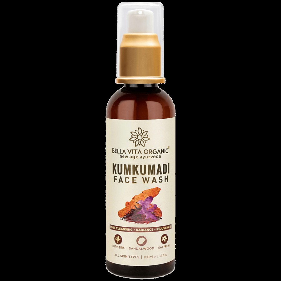 Bella Vita Organic Kumkumadi Face Wash With Turmeric