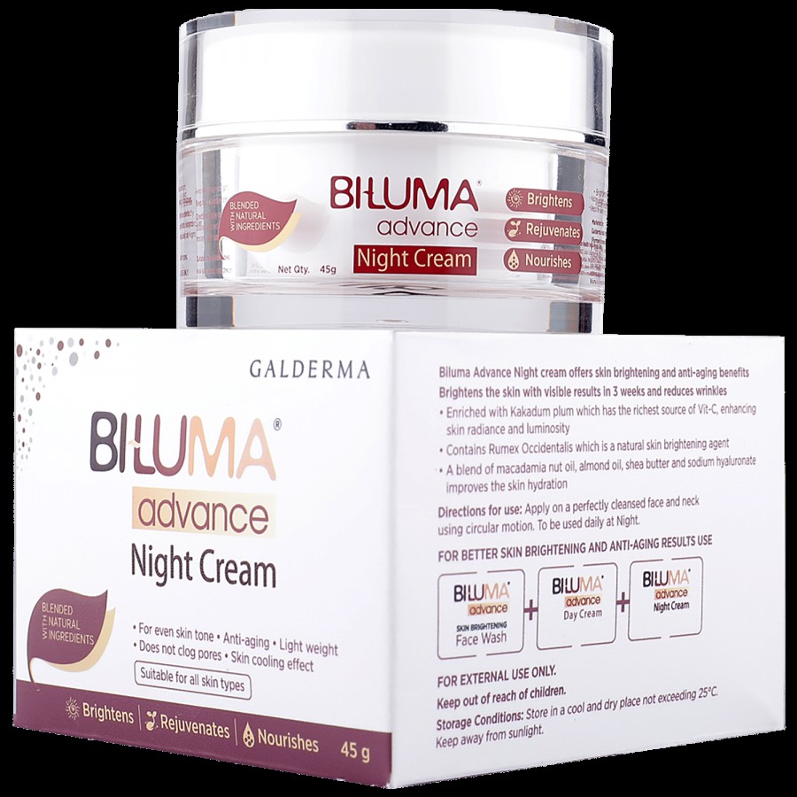 Biluma Advance Night Cream - Brightens