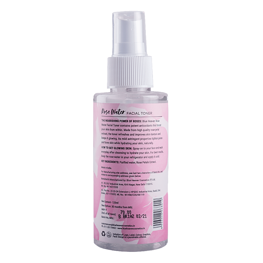 Blue Heaven Rose Water Facial Toner - Perfect For Sensitive Skin