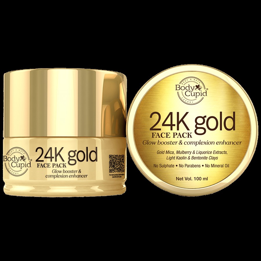 Body Cupid 24K Gold Face Pack - Glow Booster & Complexion Enhancer