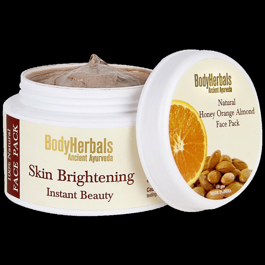 BodyHerbals Skin Brightening Face Pack - Fights Acne & Deep Cleansing