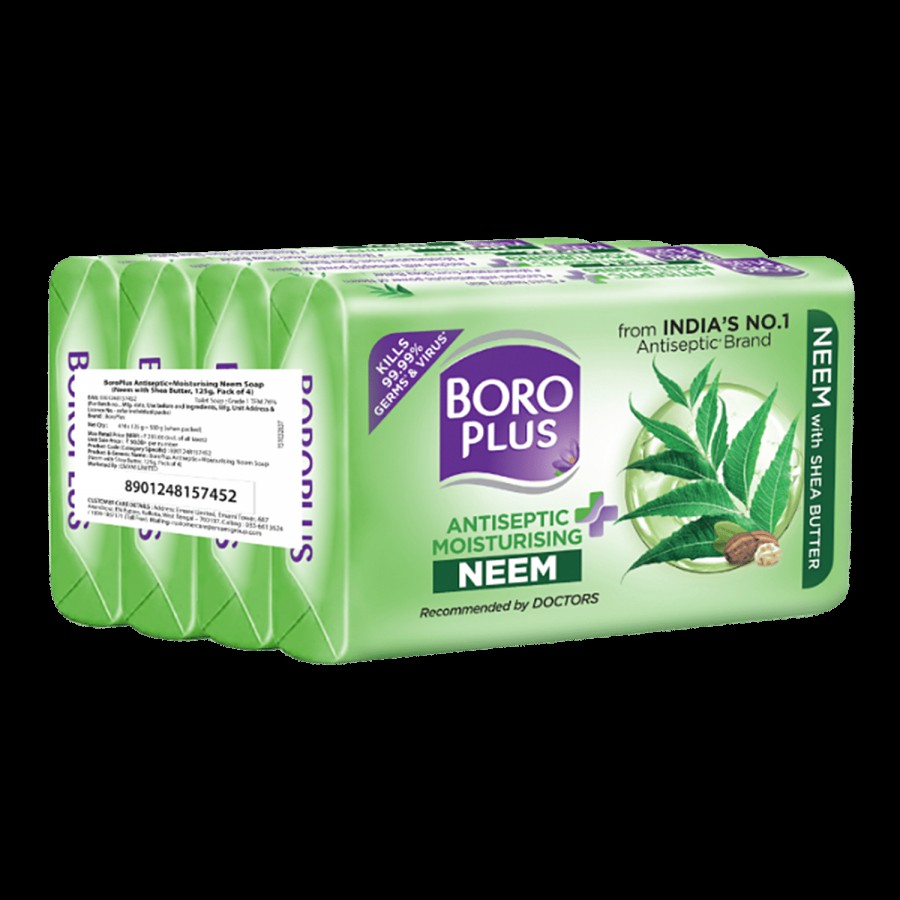 Boroplus Antiseptic + Moisturising Neem Soap - With Shea Butter