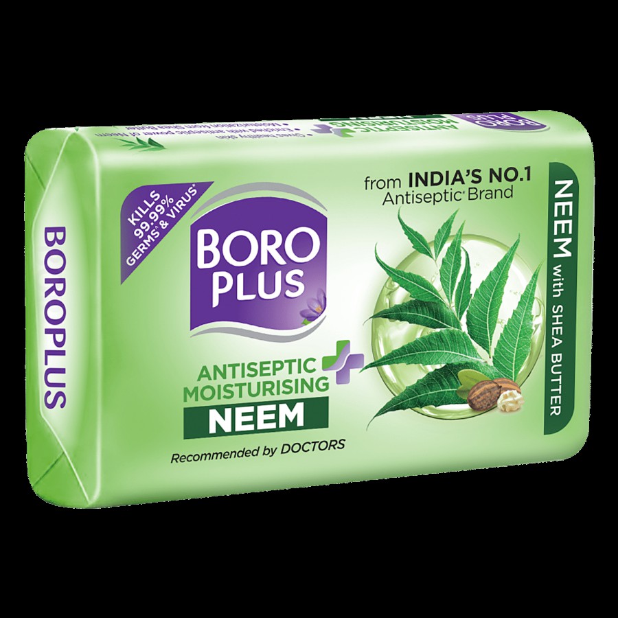 Boroplus Antiseptic + Moisturising Neem Soap - With Shea Butter