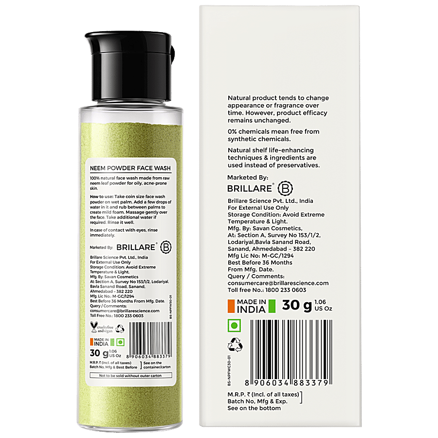 Brillare Face Wash - Neem Powder