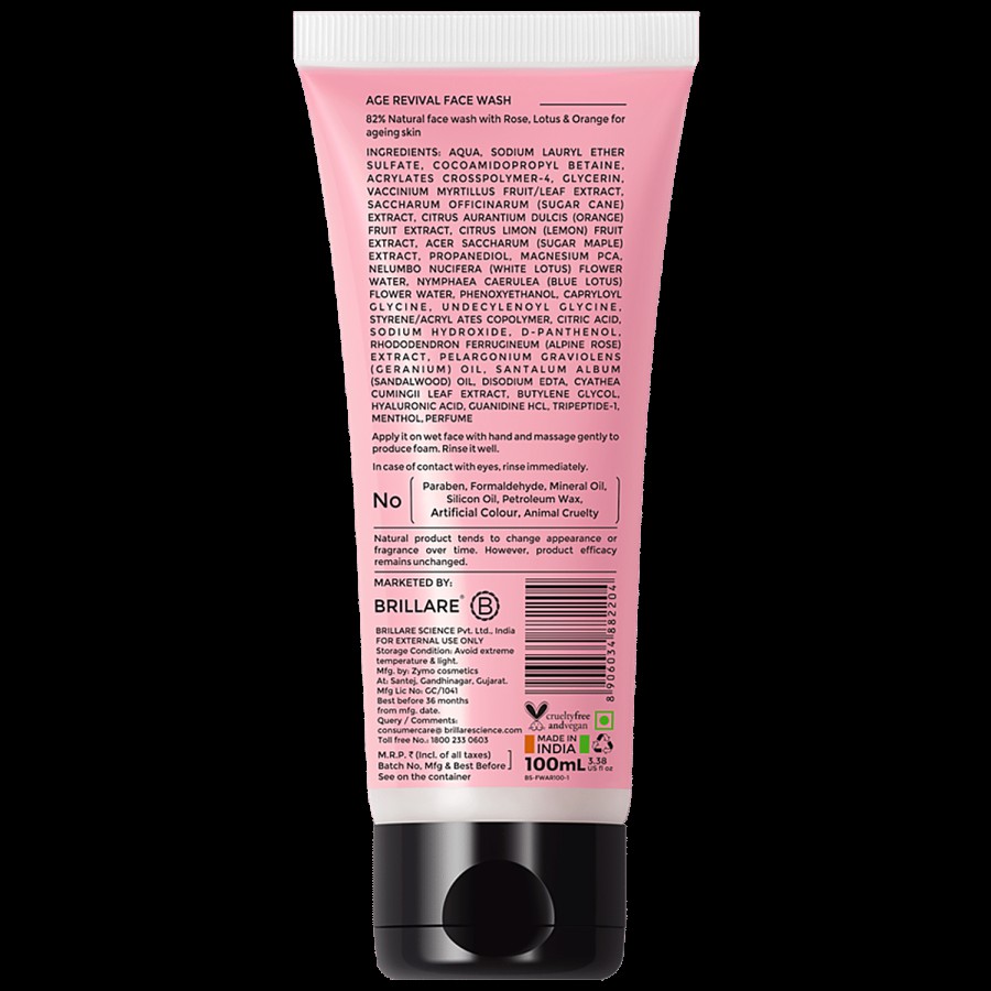 Brillare Age Revival Face Wash - For Ageing Skin