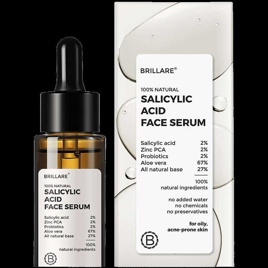 Brillare Salicylic Acid Face Serum - For Oily & Acne Prone Skin