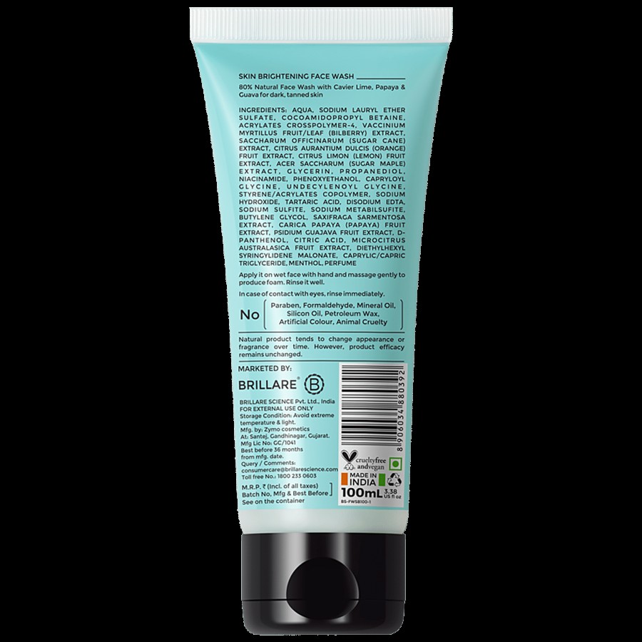 Brillare Skin Brightening Face Wash - For Reducing Pigmentation