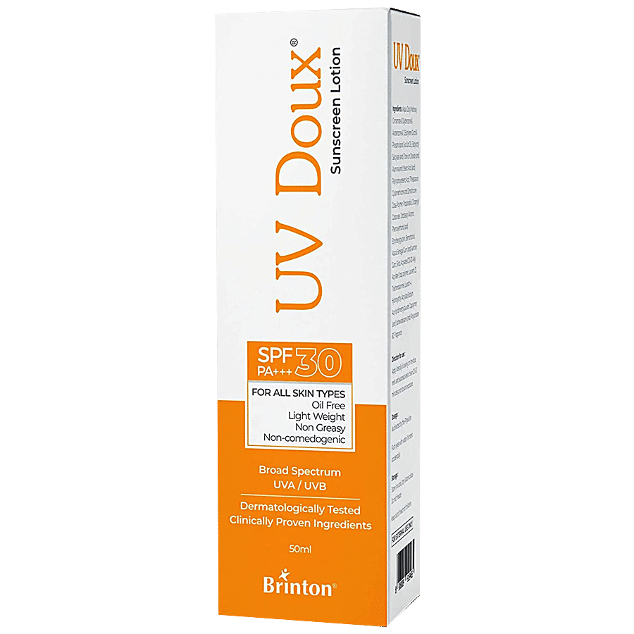 Brinton UV Doux Sunscreen Lotion With SPF 30 PA+++ - Oil-Free Formula