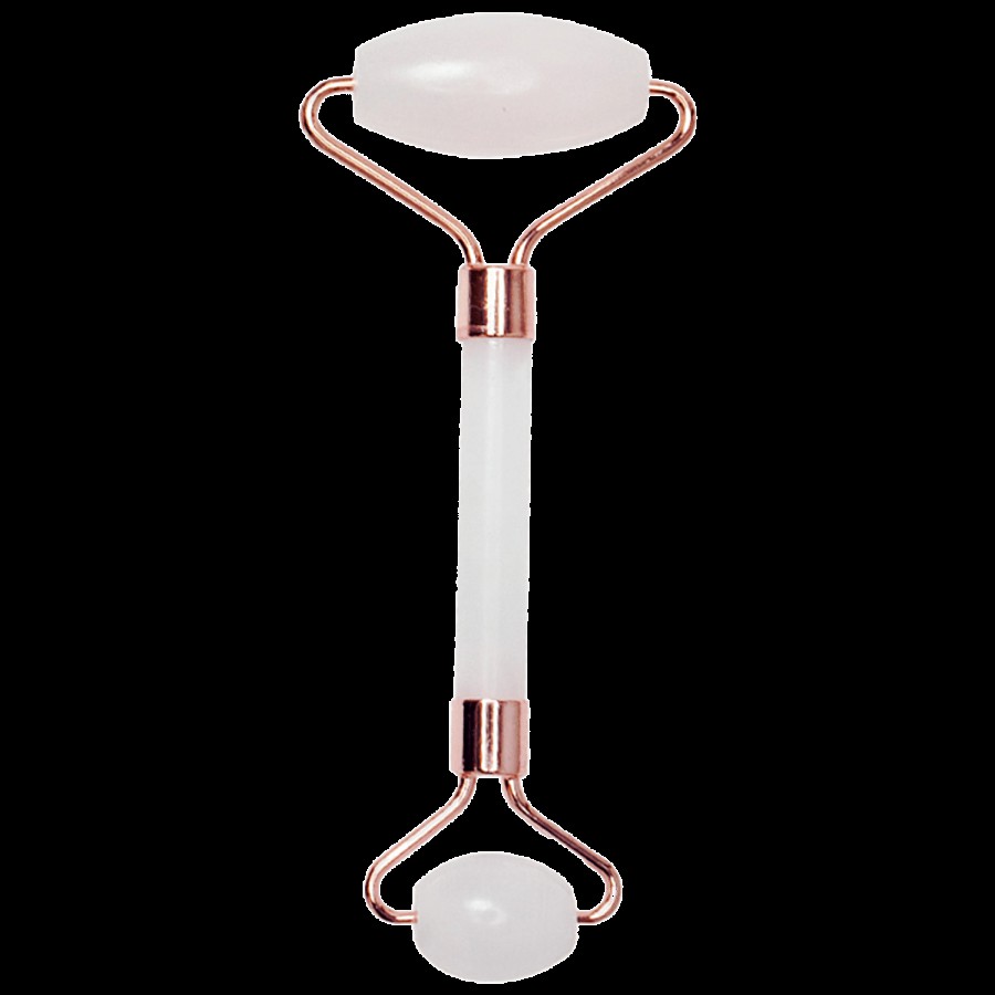 Bronson professional Rose Quartz Facial Massage Roller - Smooth On Skin