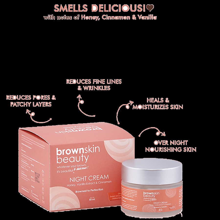 BrownSkin Beauty Brown Bakery Night Cream - Honey