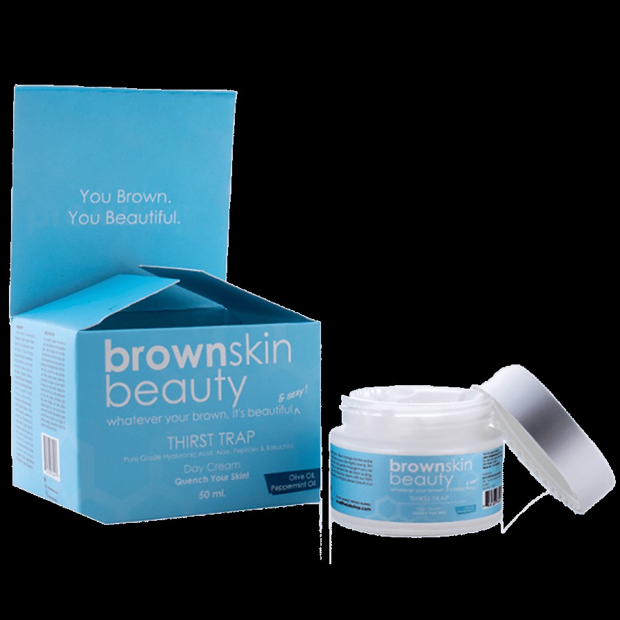 BrownSkin Beauty Thirst Trap Day Cream - Pure Grade Hyaluronic Acid & Aloe