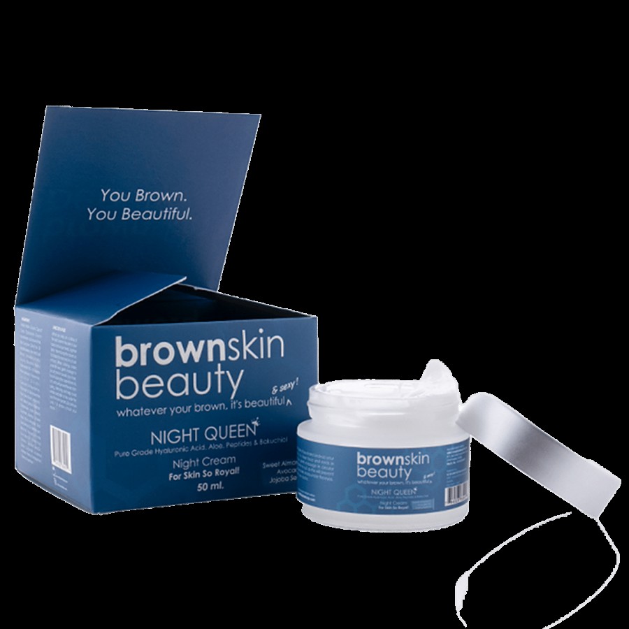 BrownSkin Beauty Thirst Trap Night Cream - Pure Grade Hyaluronic Acid & Aloe