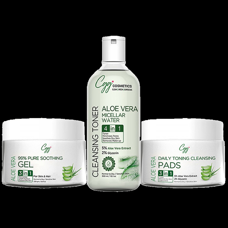 CGG Cosmetics Aloe Vera Facial Kit - Soothing Gel