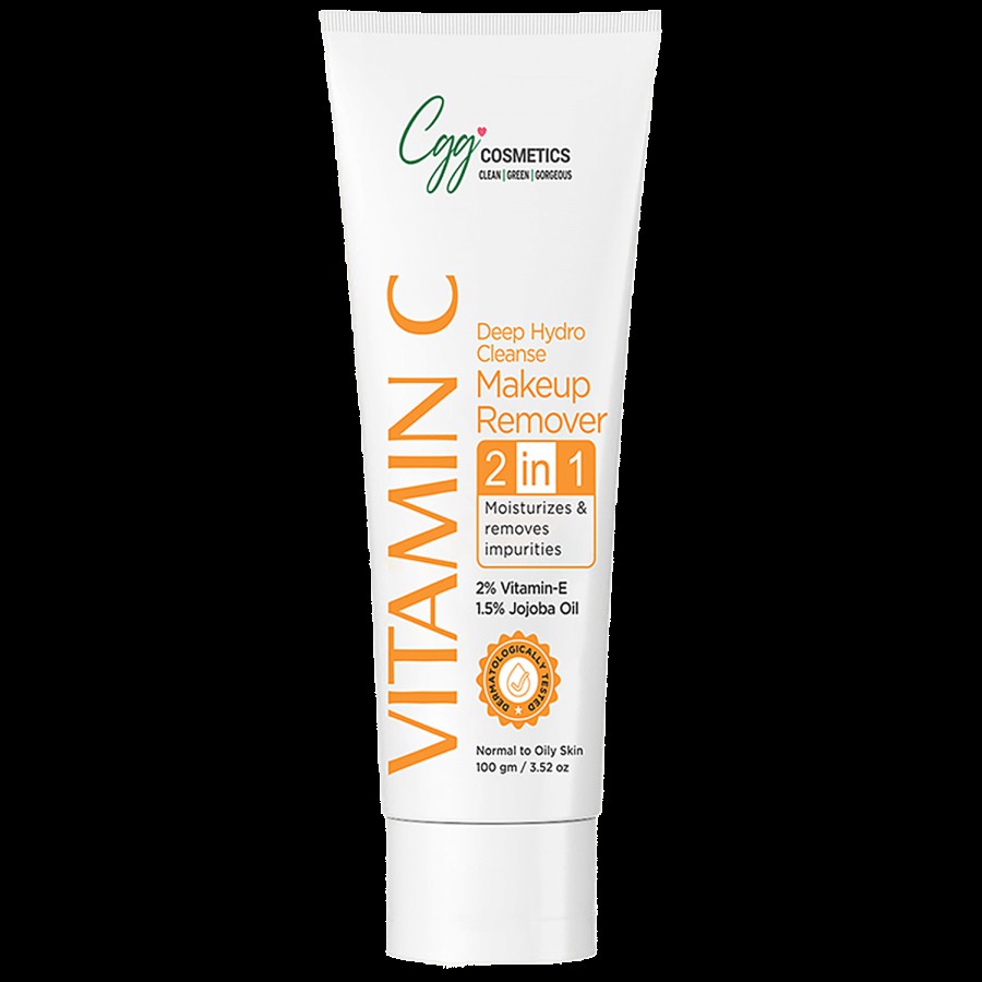 CGG Cosmetics Vitamin C Deep Hydro Cleanse Makeup Remover 2 In 1 Stubborn Makeup