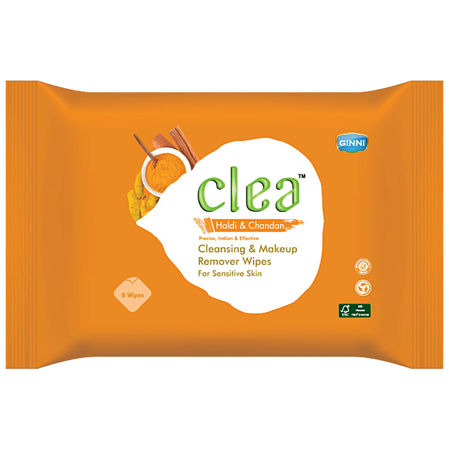 CLEA Cleansing & Makeup Remover Wipes - Haldi & Chandan