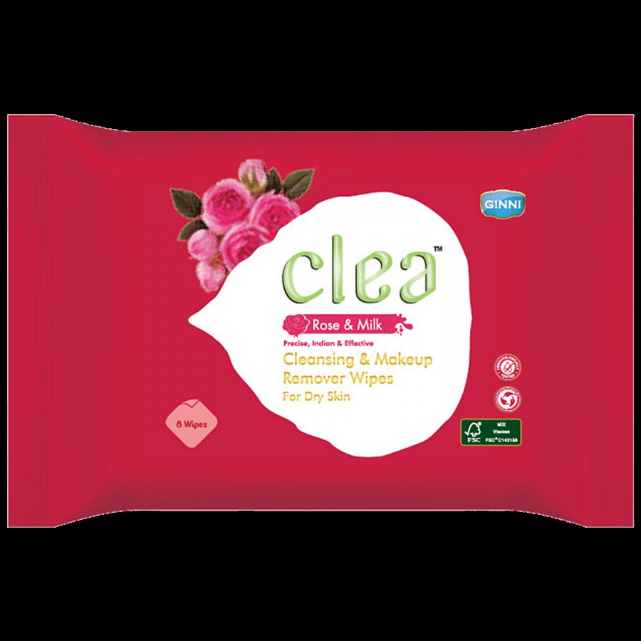 CLEA Cleansing & Makeup Remover Wipes - Rose & Milk