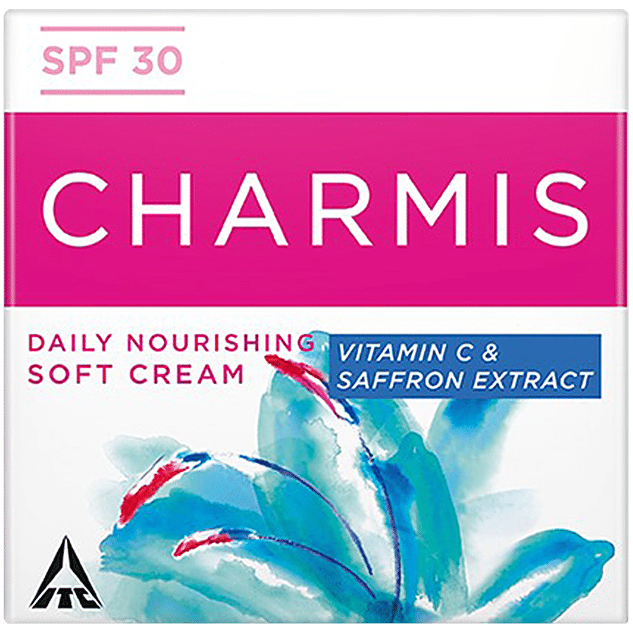 Charmis Daily Nourishing Vitamin C & Saffron Extract Soft Cream - SPF 30