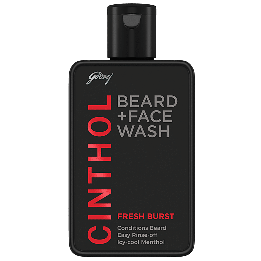 Cinthol 2-in-1 Beard Wash + Face Wash - Fresh Burst