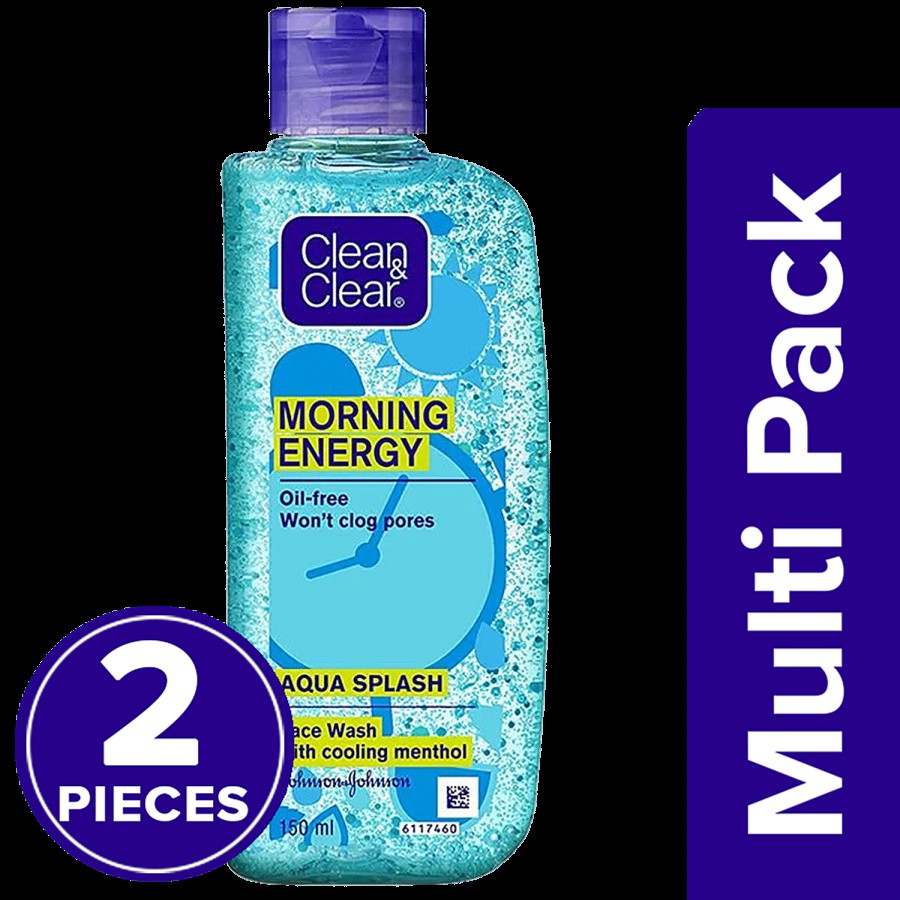 Clean & Clear Morning Energy Face Wash - Aqua Splash