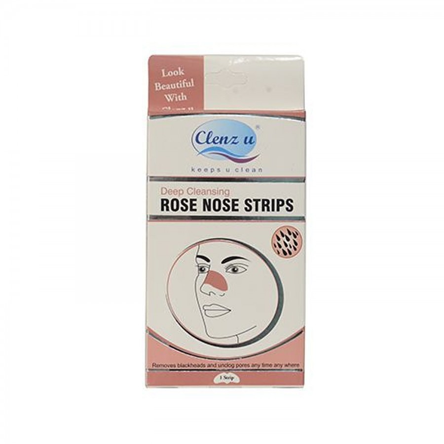 Clenz U Deep Cleaning Nose Strips - Rose