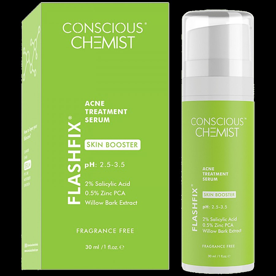 Conscious Chemist Flashfix Acne Treatment Serum - 2% Salicylic Acid