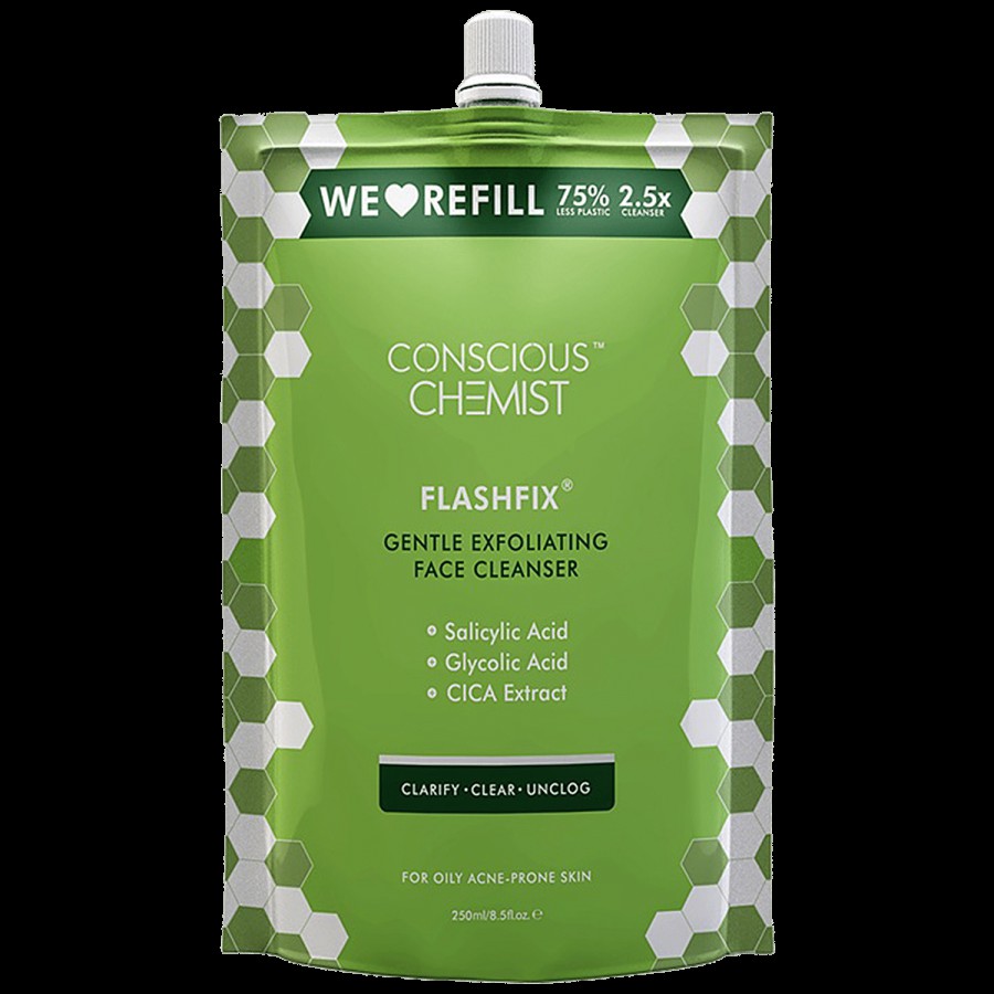 Conscious Chemist Flashfix Gentle Exfoliating Face Cleanser - Salicylic Acid