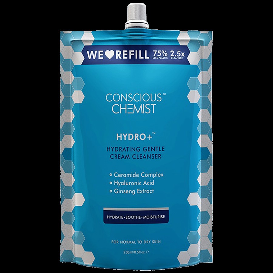 Conscious Chemist Hydro+ Hydrating Gentle Cream Cleanser - Ceramide Complex