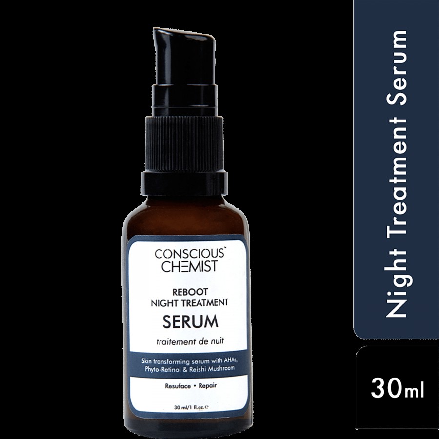 Conscious Chemist Reboot Night Treatment Serum - Tackles Fine Lines & Wrinkles