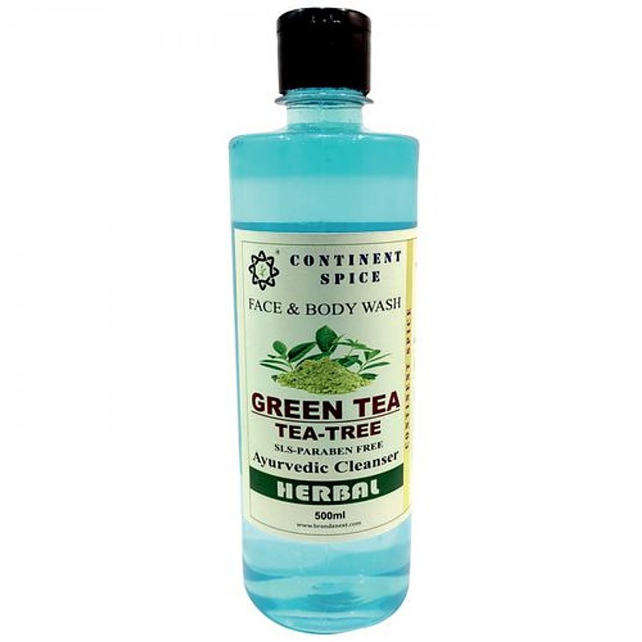 Continent Spice Khadi Ayurvedic Face & Body Wash Cleanser - Green Tea