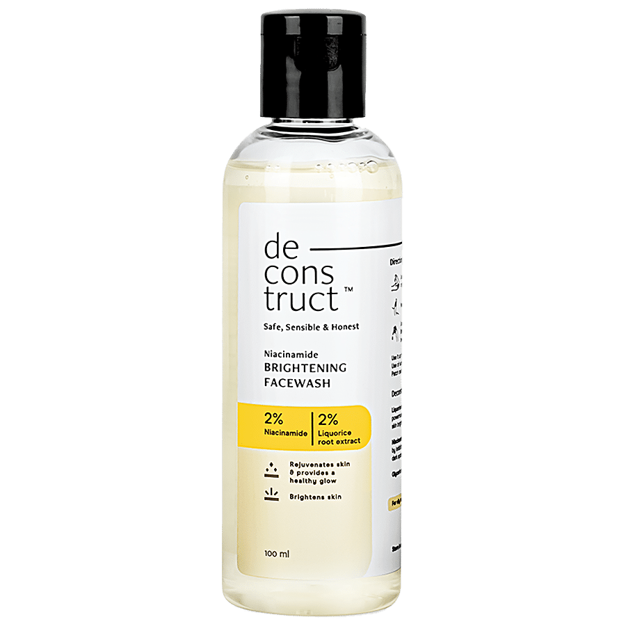 Deconstruct Niacinamide Brightening Facewash - Gently Dissolves Dirt