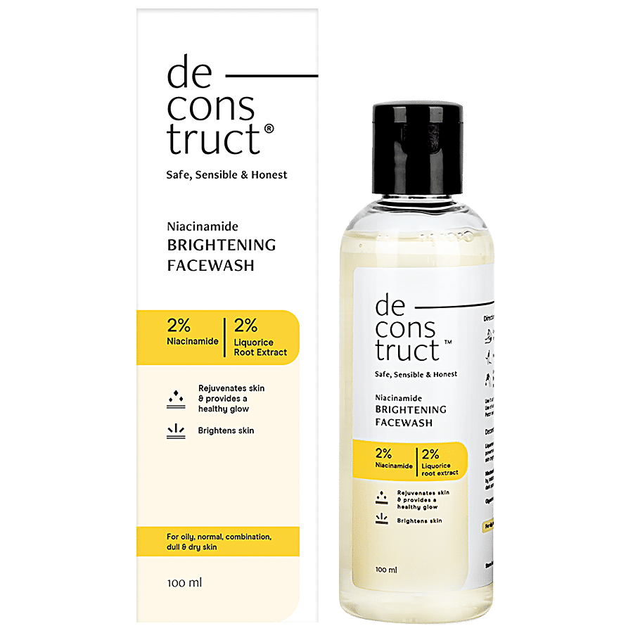 Deconstruct Niacinamide Brightening Facewash - Gently Dissolves Dirt