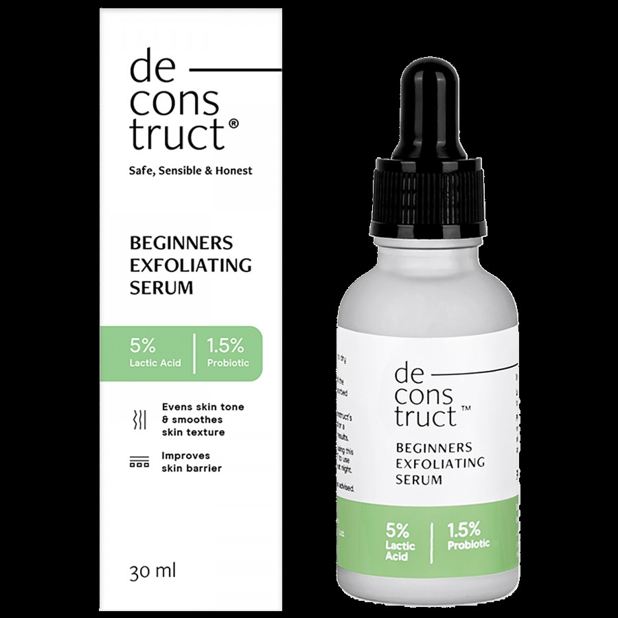 Deconstruct Beginners Exfoliating Serum - For Smooth & Bright Skin Texture