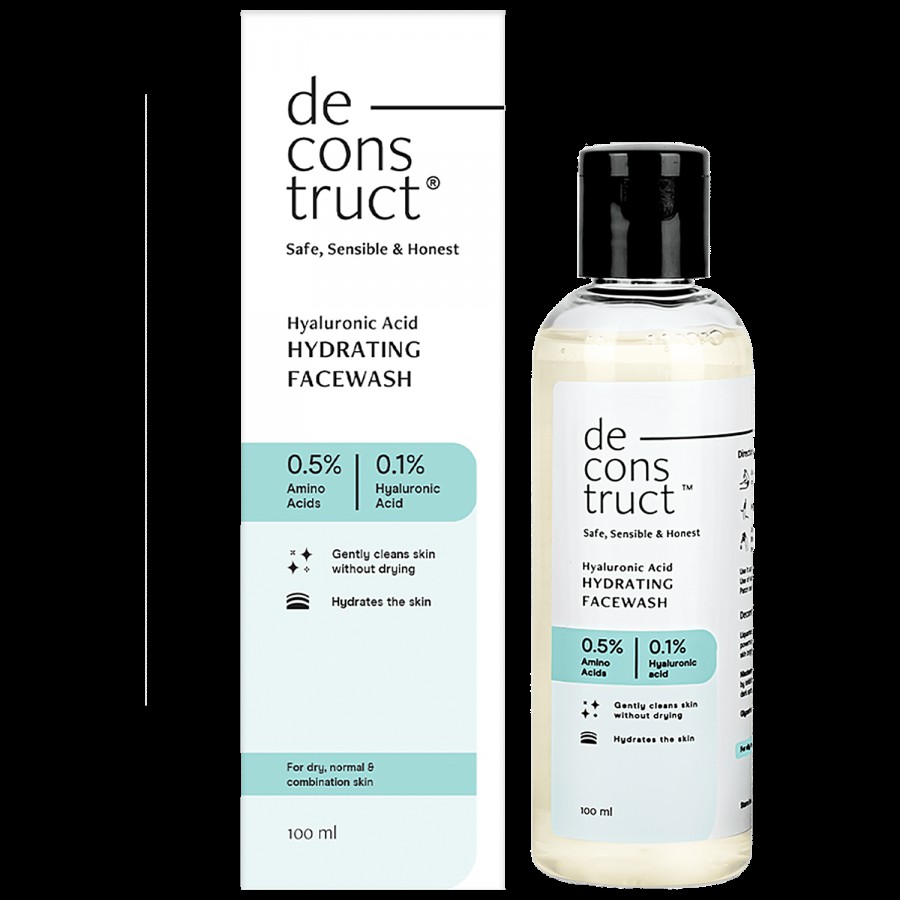 Deconstruct Hyaluronic Acid Hydrating Facewash - Nourishes Skin