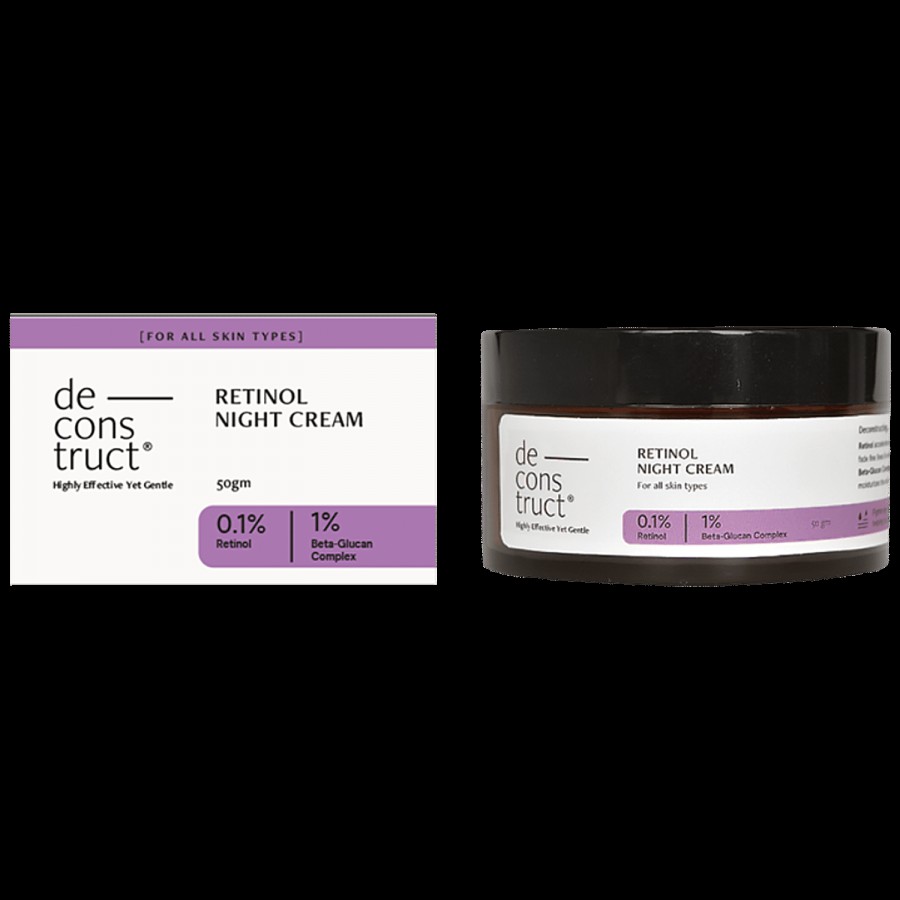 Deconstruct Retinol Night Cream - 0.1% Retinol + 1% Beta-Glucan Complex