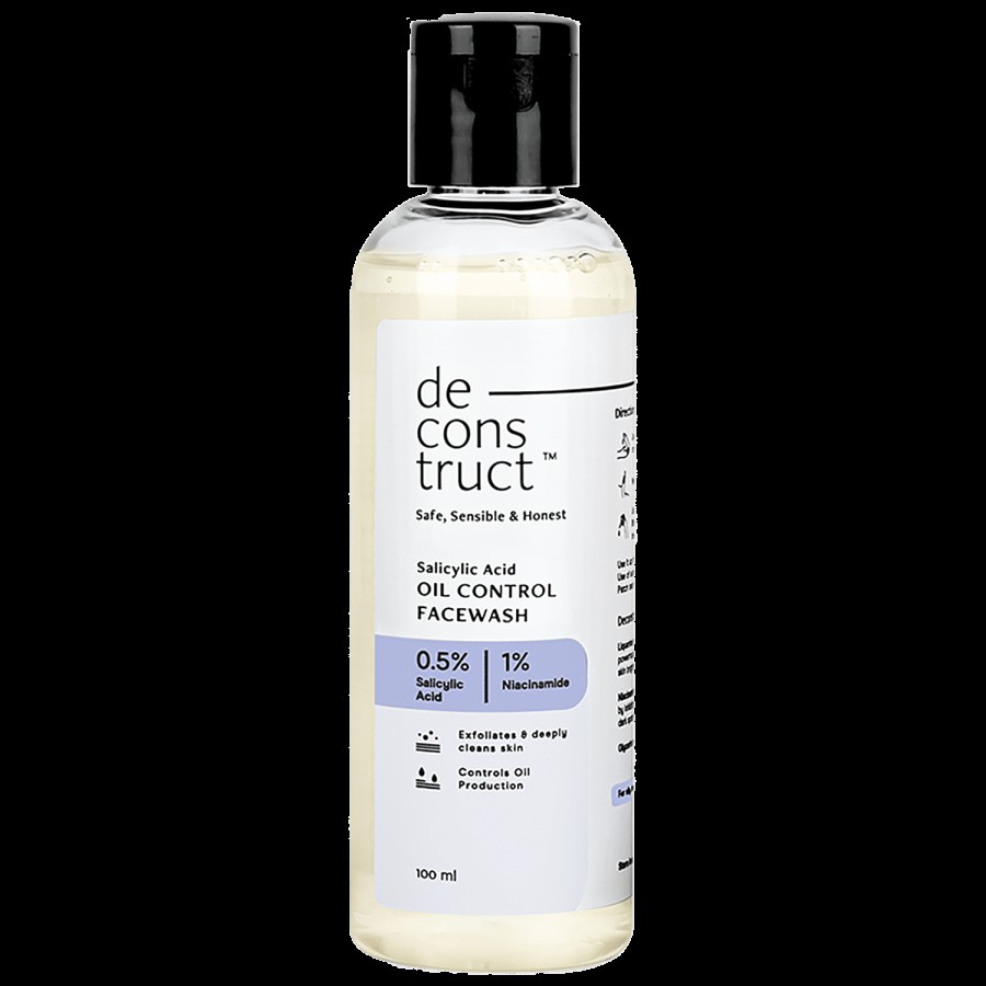 Deconstruct Salicylic Acid Oil Control Facewash - Cleans Pores