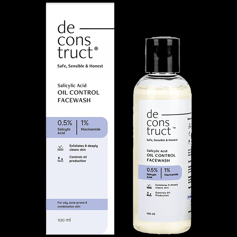 Deconstruct Salicylic Acid Oil Control Facewash - Cleans Pores