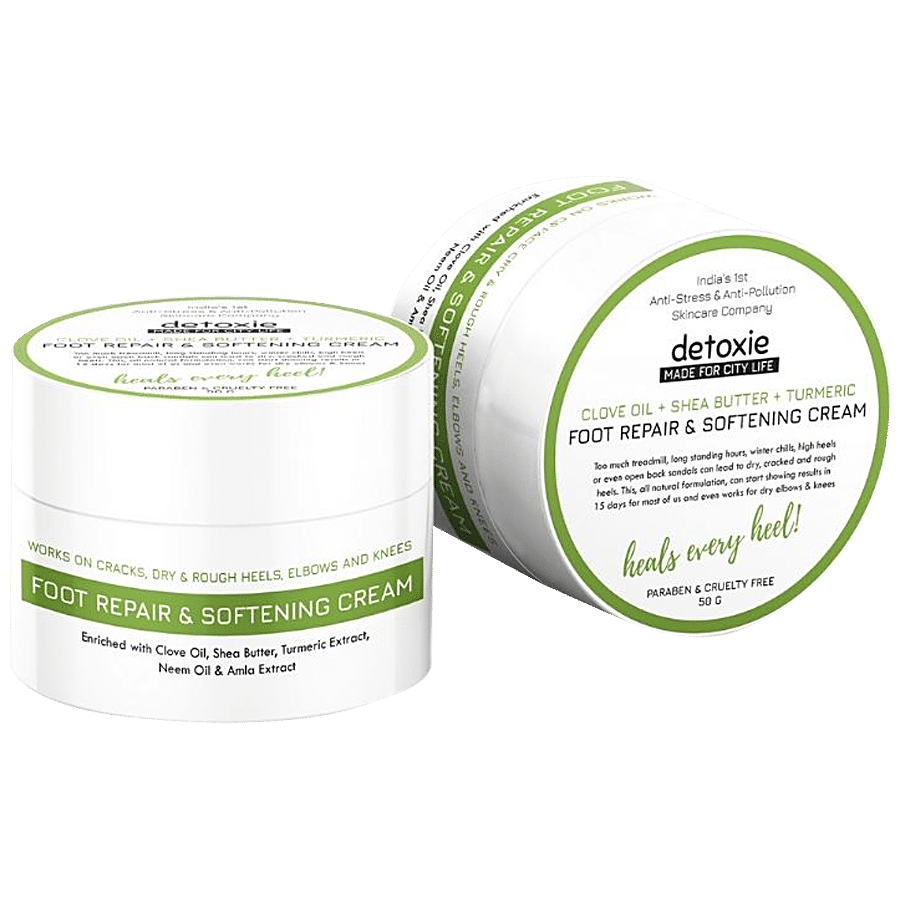 Detoxie Foot Repair & Softening cream - Treats Cracked & Rough Heels