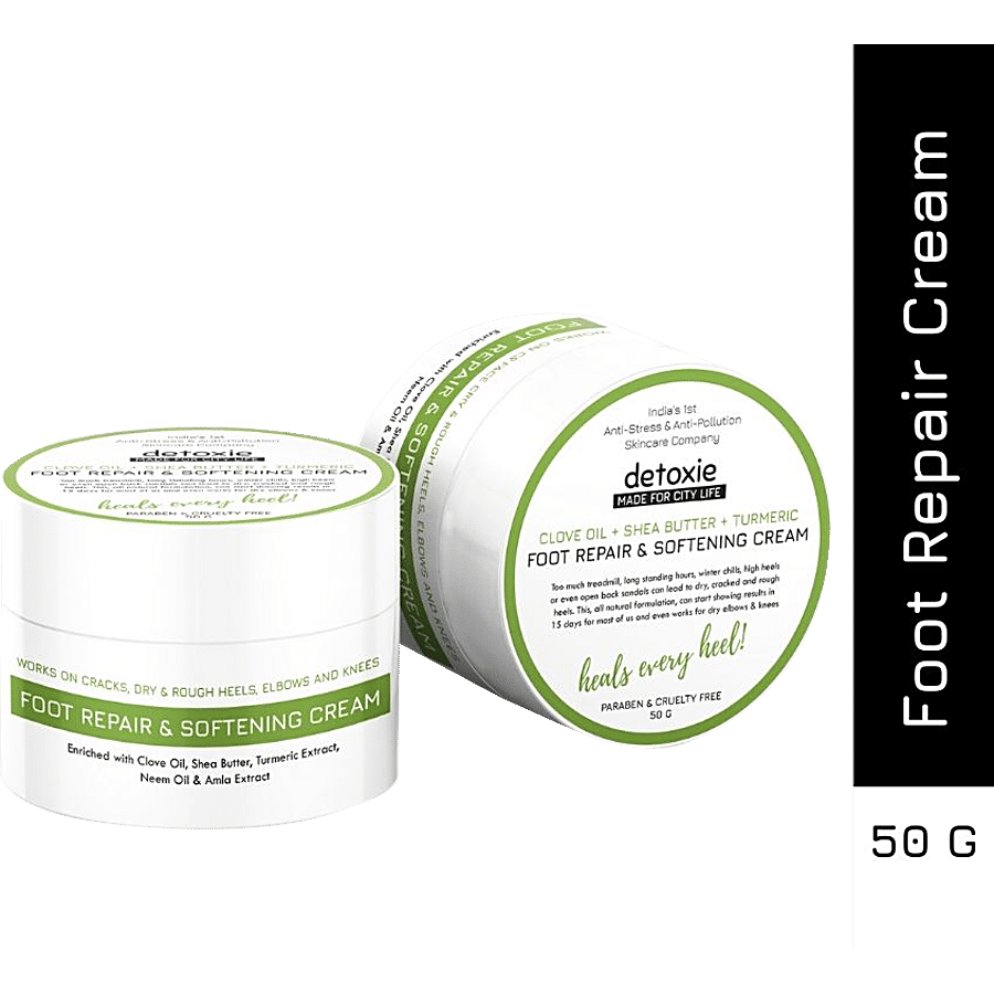 Detoxie Foot Repair & Softening cream - Treats Cracked & Rough Heels