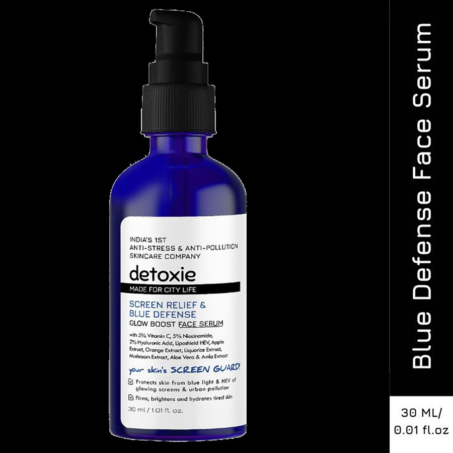 Detoxie Screen Relief & Blue Defense Face Serum - Glow Boost