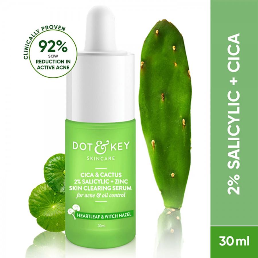 Dot & Key 2% Salicylic + Zinc Skin Clearing Serum - With Cica & Cactus